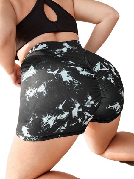 plus tie dye scrunch butt sports shorts s3zl#, Black
plus tie dye scrunch butt sports shorts s3zl#, Black