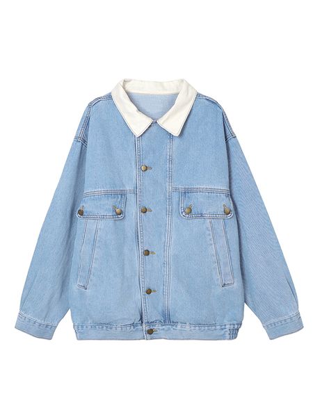 vintage women jacket 2022 autumn winter oversize denim jackets blue jeans coat turn-down collar outwear bomber jacket, Black;brown
vintage women jacket 2022 autumn winter oversize denim jackets blue jeans coat turn-down collar outwear bomber jacket, Black;brown