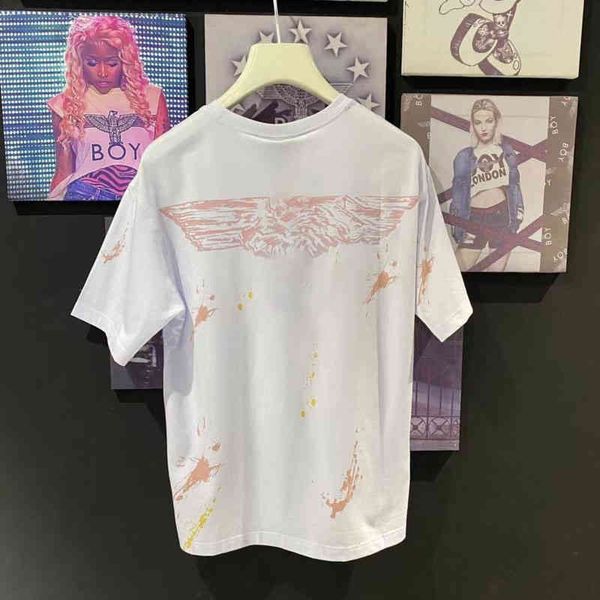 summer new men's and women's t-shirt b22oy gradient graffiti eagle round neck short-sleeved loose sweatshirt high-quality couple, White;black
summer new men's and women's t-shirt b22oy gradient graffiti eagle round neck short-sleeved loose sweatshirt high-quality couple, White;black