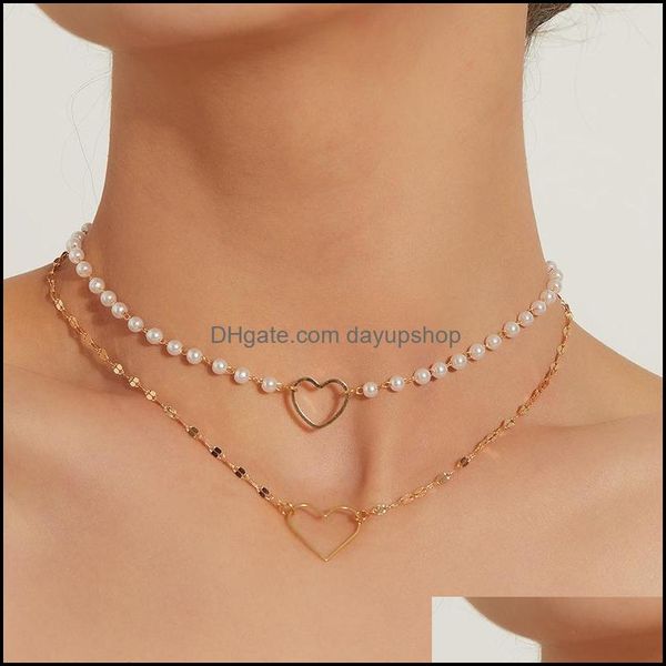 pendant necklaces pendants jewelry fashion hollow out heart-shaped necklace double layer pearl gold si dhzij, Silver
pendant necklaces pendants jewelry fashion hollow out heart-shaped necklace double layer pearl gold si dhzij, Silver