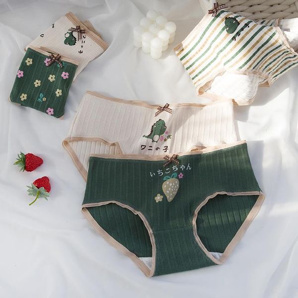 cute cartoon womens panties dinosaur pattern cotton underwear comfort breathable briefs lovely lingerie striped underpants, Black;pink
cute cartoon womens panties dinosaur pattern cotton underwear comfort breathable briefs lovely lingerie striped underpants, Black;pink