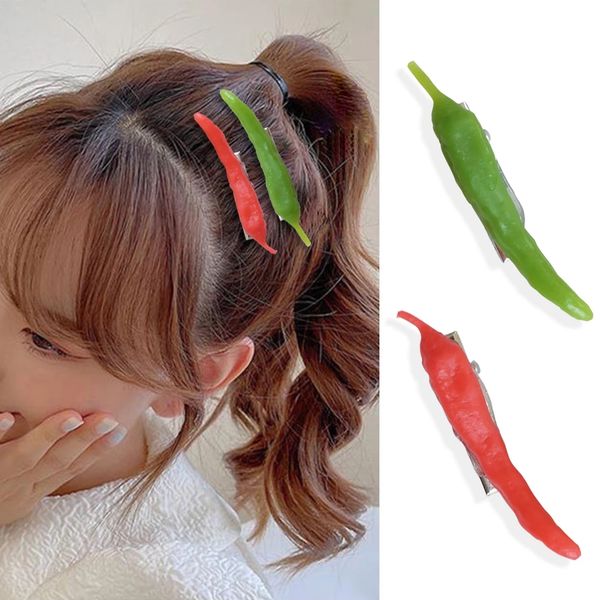 funny hairpins fashion hairpins creative pepper hairpins simulation art clip bangs clips simulation, Slivery;white
funny hairpins fashion hairpins creative pepper hairpins simulation art clip bangs clips simulation, Slivery;white