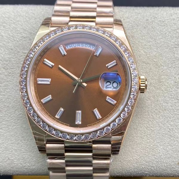 diamond montre de luxe ew3135 rose gold daydate 41mm automatic watches men luminous sapphire glass waterproof stainless steel 18k, Slivery;brown
diamond montre de luxe ew3135 rose gold daydate 41mm automatic watches men luminous sapphire glass waterproof stainless steel 18k, Slivery;brown