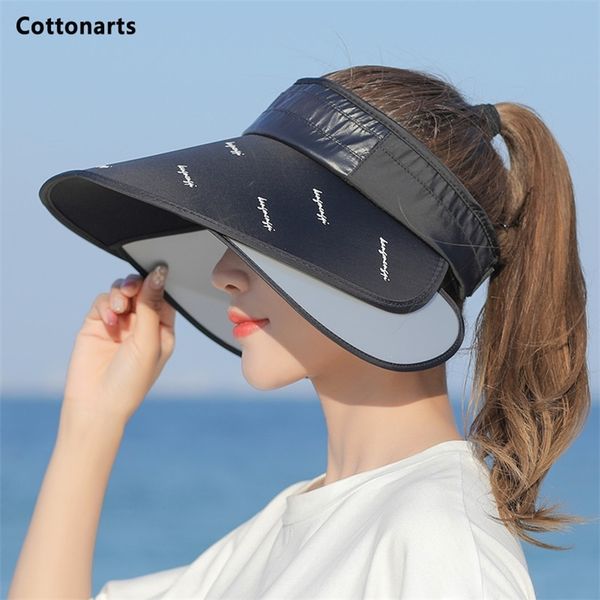 retractable brim empty hat hiking visor s adjustable sports female sunshade caps bicycle uv protection sun 220427, Blue;gray
retractable brim empty hat hiking visor s adjustable sports female sunshade caps bicycle uv protection sun 220427, Blue;gray