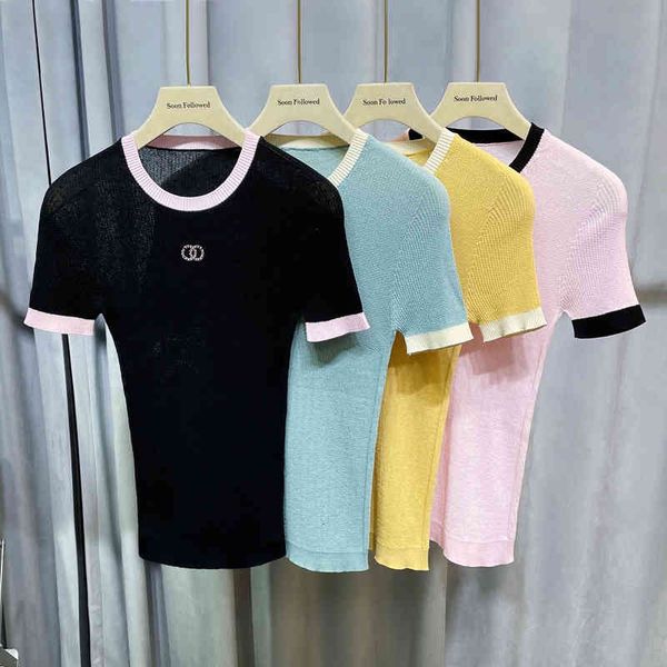 women's knits & tees 2022 summer sweet temperament aging round neck short sleeve sweater women slim thin pullover t-shirt 1wl5, White
women's knits & tees 2022 summer sweet temperament aging round neck short sleeve sweater women slim thin pullover t-shirt 1wl5, White