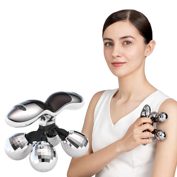 four rolling heads massage microcurrent body roller at home use personal 3d massager for leg arm use
four rolling heads massage microcurrent body roller at home use personal 3d massager for leg arm use
