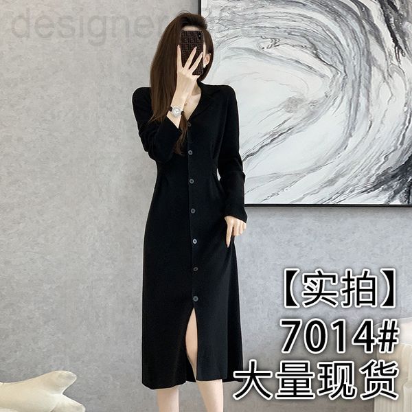 casual dresses designer 7014# bottomed knitted dress spring 2022 new slim fitting long sleeved wool high waist i6cr, Black;gray
casual dresses designer 7014# bottomed knitted dress spring 2022 new slim fitting long sleeved wool high waist i6cr, Black;gray