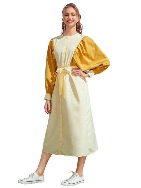 striped print colorblock dolman sleeve belted dress a6o3#, Black;gray
striped print colorblock dolman sleeve belted dress a6o3#, Black;gray