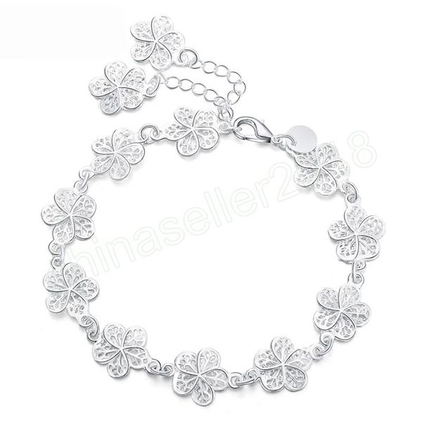 925 sterling silver full flower bracelet for women wedding engagement party fashion jewelry, Golden;silver
925 sterling silver full flower bracelet for women wedding engagement party fashion jewelry, Golden;silver