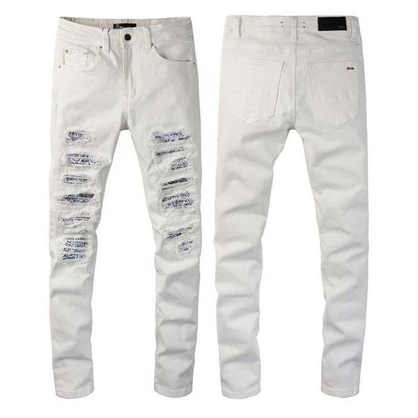 2022 new jeans distressed ripped biker pants slim fit motorcycle denim pant mens designer jeans size 28-40 #1172, Blue
2022 new jeans distressed ripped biker pants slim fit motorcycle denim pant mens designer jeans size 28-40 #1172, Blue