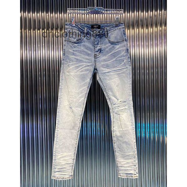 european and american jeans designer amirss men jean 2022 new european and american high street washed light blue classic knee hol
european and american jeans designer amirss men jean 2022 new european and american high street washed light blue classic knee hol