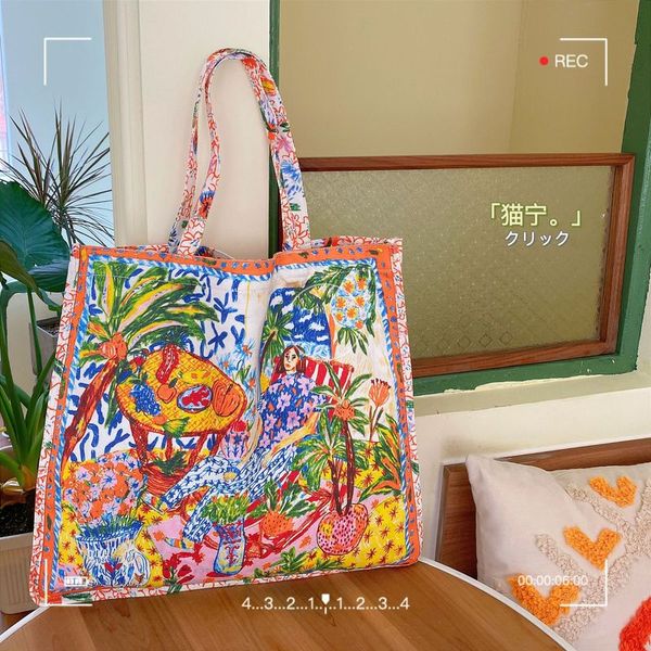 fashion canvas tote bag printing shoulder bags for women high capacity cross body bag casual shopper bags daily handbag
fashion canvas tote bag printing shoulder bags for women high capacity cross body bag casual shopper bags daily handbag