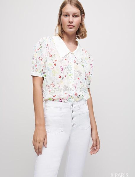 women's polos pure original french mj summer letter embroidery sweet lapel print skirt pleated shirt short sleeve small fresh, White
women's polos pure original french mj summer letter embroidery sweet lapel print skirt pleated shirt short sleeve small fresh, White