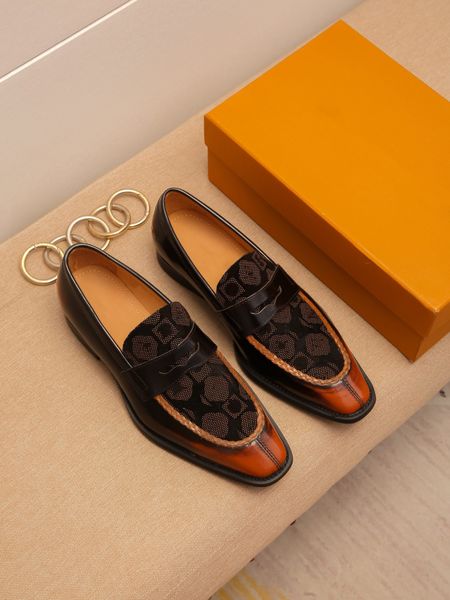 men's dress shoes flat business dress loafers social thick sole with original box, Black
men's dress shoes flat business dress loafers social thick sole with original box, Black
