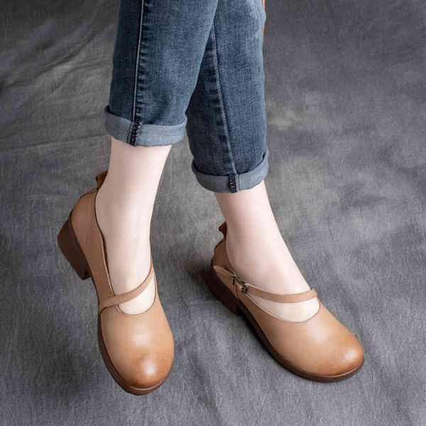 sandals spring cowhide round head manual buckle thick heel women's shoes leather middle raqc, Black
sandals spring cowhide round head manual buckle thick heel women's shoes leather middle raqc, Black