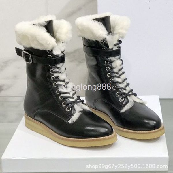 boots winter lamb wool lapel short boots often glued shoes flat bottomed high barrel black round head artificial cotton
boots winter lamb wool lapel short boots often glued shoes flat bottomed high barrel black round head artificial cotton