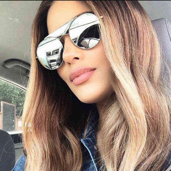 vintage fashion round sunglasses women luxury brand designer circle silver mirror sun glasses travel shades uv400 y220410, White;black
vintage fashion round sunglasses women luxury brand designer circle silver mirror sun glasses travel shades uv400 y220410, White;black
