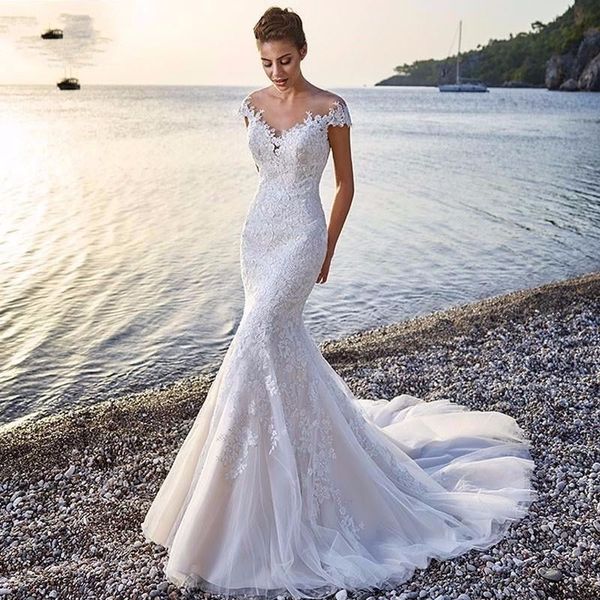 2022 new princess bride mermaid wedding dress white trailing perspective backless lace wed dresses vestido de novia
2022 new princess bride mermaid wedding dress white trailing perspective backless lace wed dresses vestido de novia