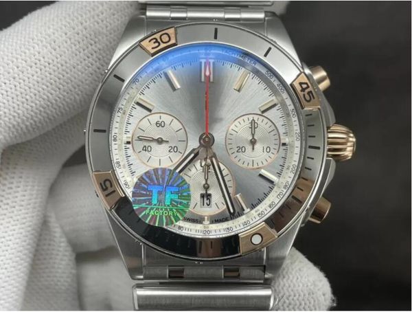 tf men's mechanical chronograph bullet watch with 7750 automatic winding movement double sapphire crystal glass ratchet bezel 904 steel, Slivery;brown
tf men's mechanical chronograph bullet watch with 7750 automatic winding movement double sapphire crystal glass ratchet bezel 904 steel, Slivery;brown