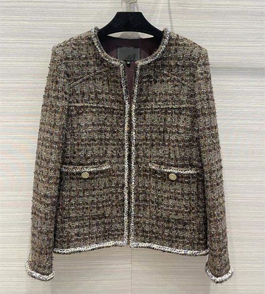 european and american women's clothing winter 2022 new long sleeve round collar pocket fashion tweed cardigan coat, Black
european and american women's clothing winter 2022 new long sleeve round collar pocket fashion tweed cardigan coat, Black