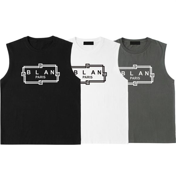 men' tank cotton sleeveless t shirt designer letters printed off shoulder vest summer casual mens clothing loose b303m, White;black
men' tank cotton sleeveless t shirt designer letters printed off shoulder vest summer casual mens clothing loose b303m, White;black