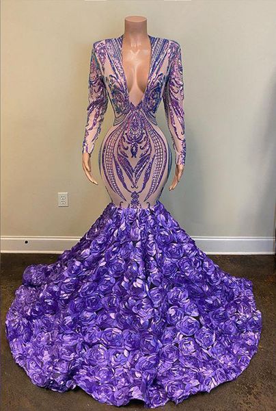 gorgeous plus size sparkly luxury long sleeve v-neck mermaid prom dresses sequined black girls lavender long evening party wear gowns with 3
gorgeous plus size sparkly luxury long sleeve v-neck mermaid prom dresses sequined black girls lavender long evening party wear gowns with 3