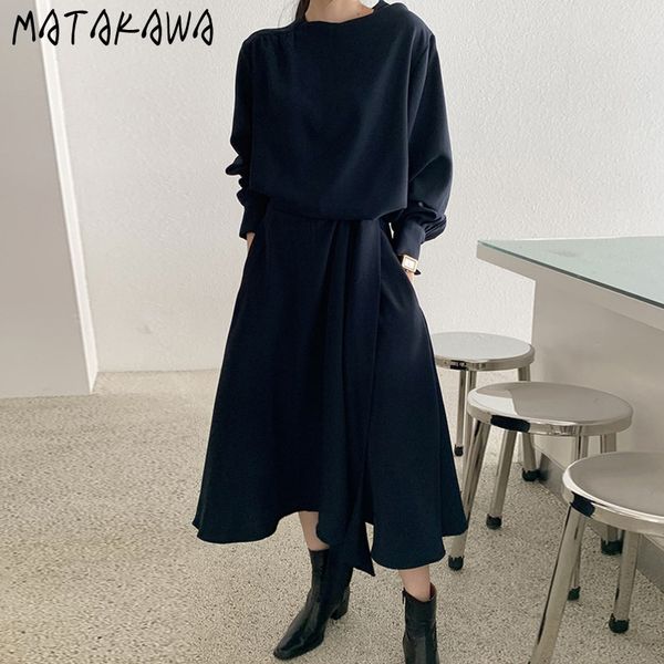 elegant asymmetrical femme robe ruffle loose solid woman dress korea chic autumn high waist long irregular vestidos 210506, Black;gray
elegant asymmetrical femme robe ruffle loose solid woman dress korea chic autumn high waist long irregular vestidos 210506, Black;gray