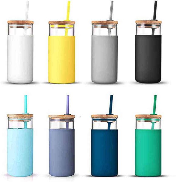 16oz 20oz 24oz 28oz mugs glass tumbler glass water bottle straw silicone protective sleeve bamboo lid outdoor tea juice cup 0331
16oz 20oz 24oz 28oz mugs glass tumbler glass water bottle straw silicone protective sleeve bamboo lid outdoor tea juice cup 0331