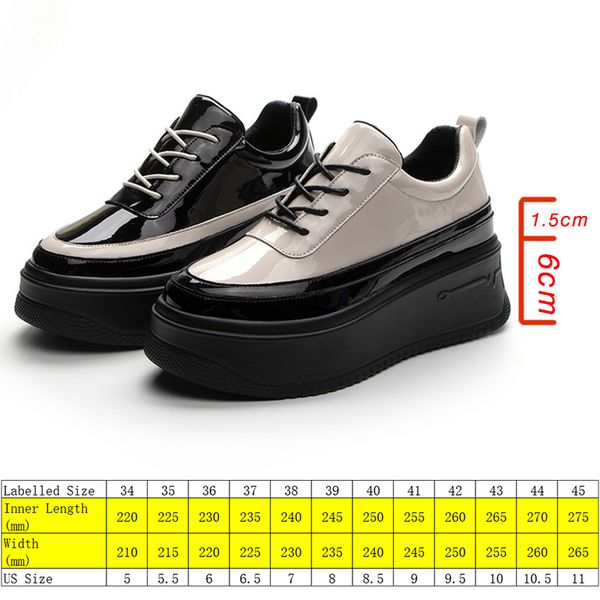 7.5cm patent leather genuine women shoes loafers platform sneakers wedge shoes hidden heel breathable spring summer shoes, Black;yellow
7.5cm patent leather genuine women shoes loafers platform sneakers wedge shoes hidden heel breathable spring summer shoes, Black;yellow