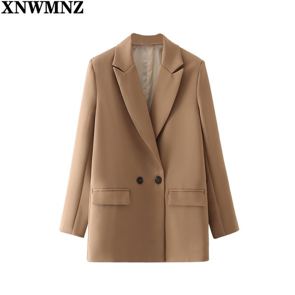 xnwmnz women khaki blazer coat vintage notched collar pocket fashion female casual chic doublebreasted blazer jacket 210513, White;black
xnwmnz women khaki blazer coat vintage notched collar pocket fashion female casual chic doublebreasted blazer jacket 210513, White;black