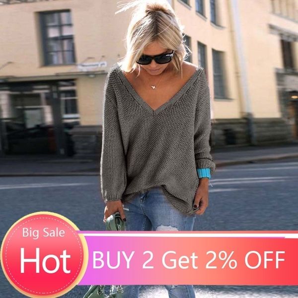 autumn vneck knitted sweater women plus size pullovers female sweater pullover winter women loose sweaters oversize 4xl y200116, White;black
autumn vneck knitted sweater women plus size pullovers female sweater pullover winter women loose sweaters oversize 4xl y200116, White;black