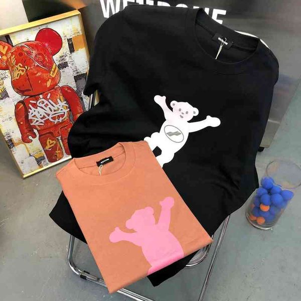 men's t-shirts spring and summer we11 limited series bear design round neck pullover short sleeve men's women's same batch, White;black
men's t-shirts spring and summer we11 limited series bear design round neck pullover short sleeve men's women's same batch, White;black