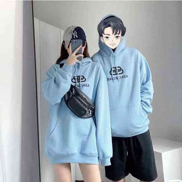 european and american hoodies balencaigas's designer men's sweater new hooded sweater high version lock letter printed loose trend, Black
european and american hoodies balencaigas's designer men's sweater new hooded sweater high version lock letter printed loose trend, Black