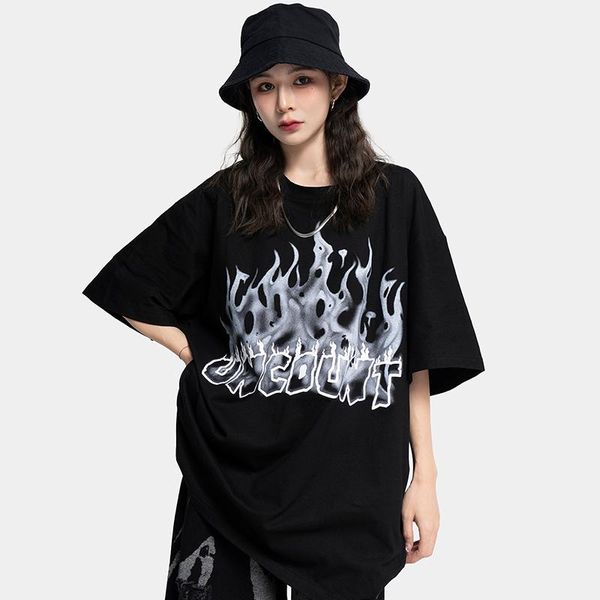 men's t-shirts men hip hop streetwear t shirt fire flame graphic oversize harajuku cotton loose summer short sleeve tshirt blackmen, White;black
men's t-shirts men hip hop streetwear t shirt fire flame graphic oversize harajuku cotton loose summer short sleeve tshirt blackmen, White;black