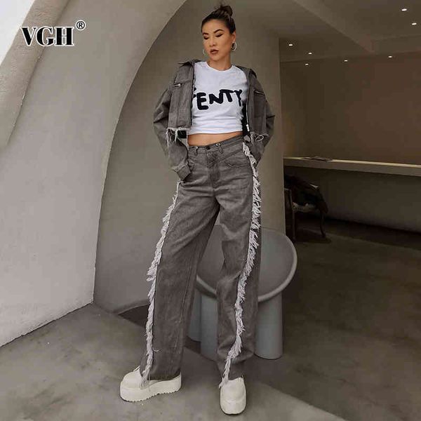 denim two piece set for women lapel long sleeve high waist casual pant patchwork tassel streetwear sets female 210507, White
denim two piece set for women lapel long sleeve high waist casual pant patchwork tassel streetwear sets female 210507, White