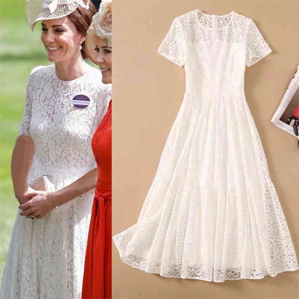 casual dresses princess of the european station same summer french temperament celebrity white lace medium length dress dress, Black;gray
casual dresses princess of the european station same summer french temperament celebrity white lace medium length dress dress, Black;gray