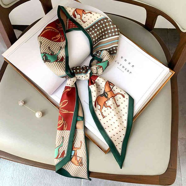 designer silk head bag hair scarf summer small scarf womens thin and narrow strip foreign style fashion hair band decorative silk ribbon, Blue;gray
designer silk head bag hair scarf summer small scarf womens thin and narrow strip foreign style fashion hair band decorative silk ribbon, Blue;gray