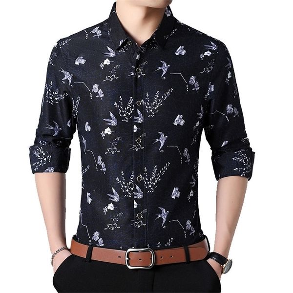 autumn new fashion flower and bird printing casual fit long sleeve shirts 5xl 6xl 7xl 210412, White;black
autumn new fashion flower and bird printing casual fit long sleeve shirts 5xl 6xl 7xl 210412, White;black