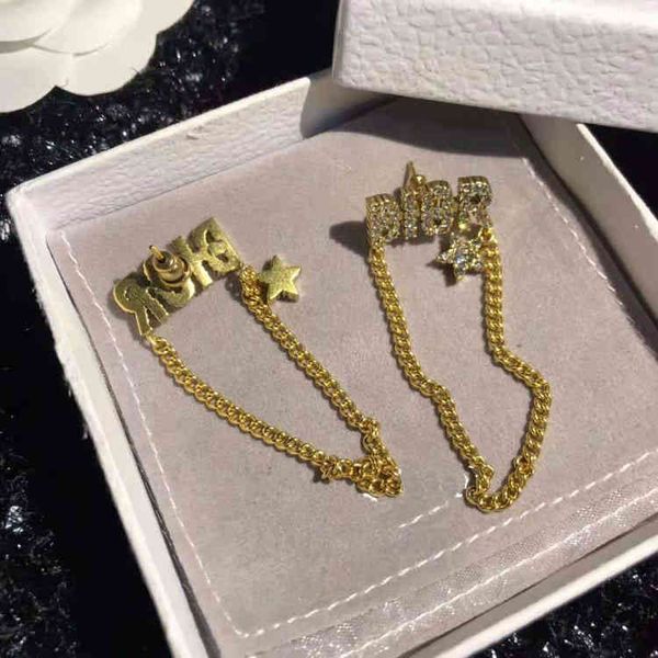 new letter chain five pointed star full diamond high-grade women's earrings and earrings jewelry sale, Golden
new letter chain five pointed star full diamond high-grade women's earrings and earrings jewelry sale, Golden
