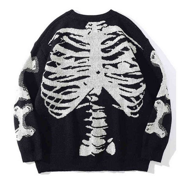 hop streetwear hip harajuku sweater men women vintage retro skull print knitted sweater autumn winter loose pullovers pull homme t220730, White;black
hop streetwear hip harajuku sweater men women vintage retro skull print knitted sweater autumn winter loose pullovers pull homme t220730, White;black