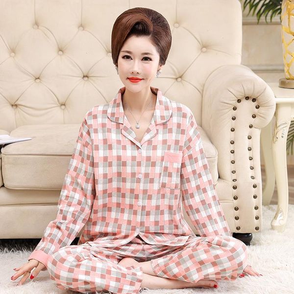 women plaid pajamas set sleepwear spring autum long sleeve trouser home wear 3xl cotton for female service, Black;red
women plaid pajamas set sleepwear spring autum long sleeve trouser home wear 3xl cotton for female service, Black;red