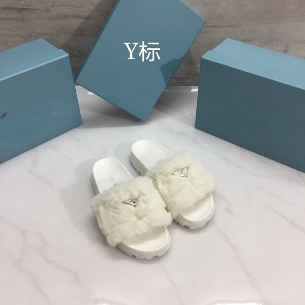 slippers designer triangle label p home real thick bottom slippers women's 2021 autumn new one line belt fashion wear wool outsideu3mc, Black
slippers designer triangle label p home real thick bottom slippers women's 2021 autumn new one line belt fashion wear wool outsideu3mc, Black