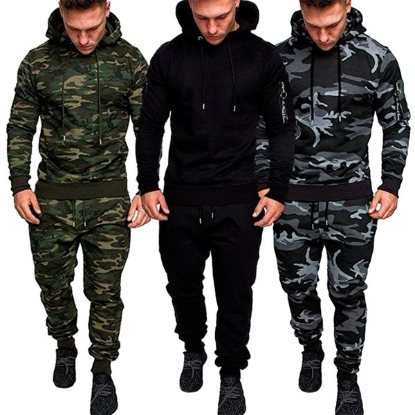 camouflage army mens clothing casual hoodies sweatpants 2 pieces tracksuit male pant sport suit 220716, Gray
camouflage army mens clothing casual hoodies sweatpants 2 pieces tracksuit male pant sport suit 220716, Gray