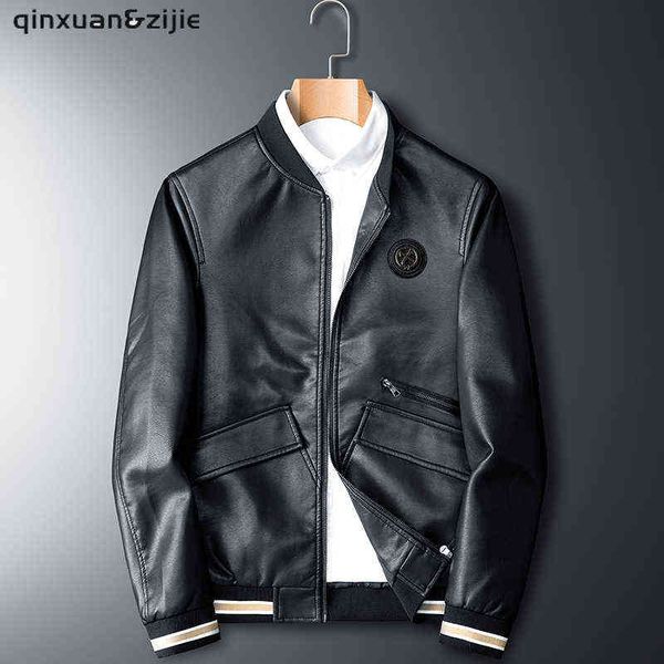 new mens leather jacket motorcycle zipper pockets streetwear 2021 autumn leather jacket male fashion slim casual brand clothing t220728, Black
new mens leather jacket motorcycle zipper pockets streetwear 2021 autumn leather jacket male fashion slim casual brand clothing t220728, Black