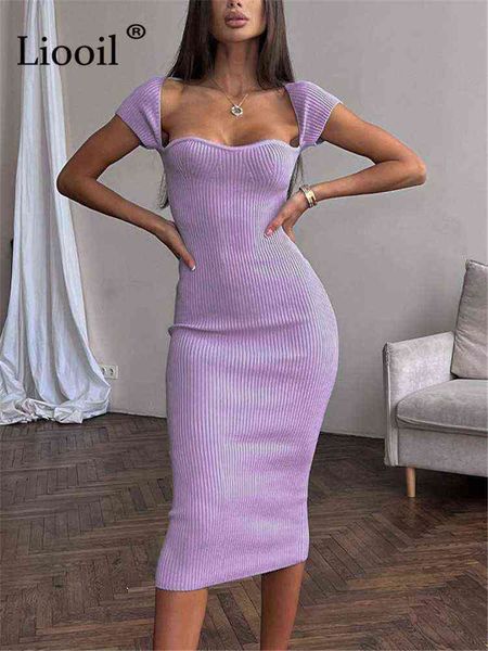 liooil knit corset dress women robe short sleeve square neck purple green ribbed bodycon midi dresses 2022 summer vestidos y220413, Black;gray
liooil knit corset dress women robe short sleeve square neck purple green ribbed bodycon midi dresses 2022 summer vestidos y220413, Black;gray