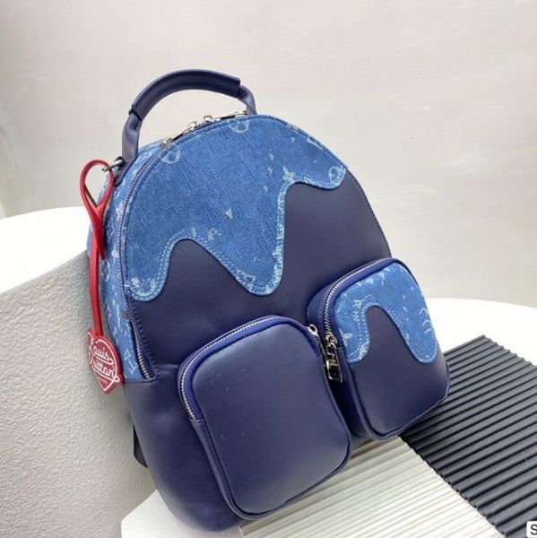luxury brand couples outer backpack classic joint denim stitching letter sport backpack oversized trendy bag packet designer women men handb
luxury brand couples outer backpack classic joint denim stitching letter sport backpack oversized trendy bag packet designer women men handb