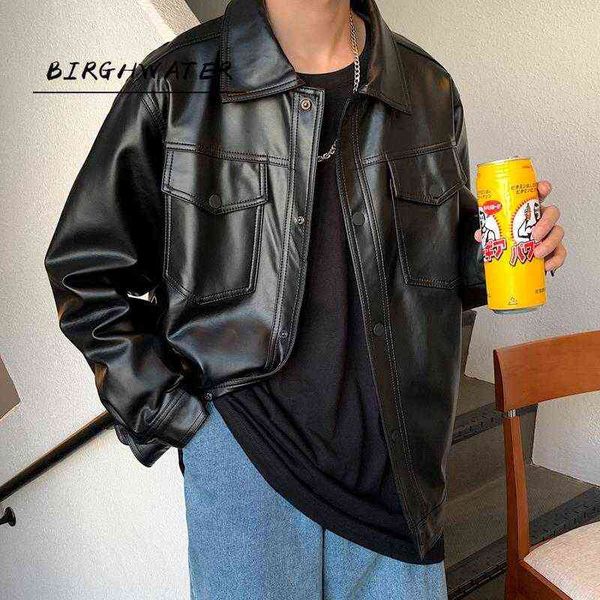 men spring black soft faux leather jacket 2021 mens hip hop jacket leather male oversize streetwear pockets clothes t220728
men spring black soft faux leather jacket 2021 mens hip hop jacket leather male oversize streetwear pockets clothes t220728