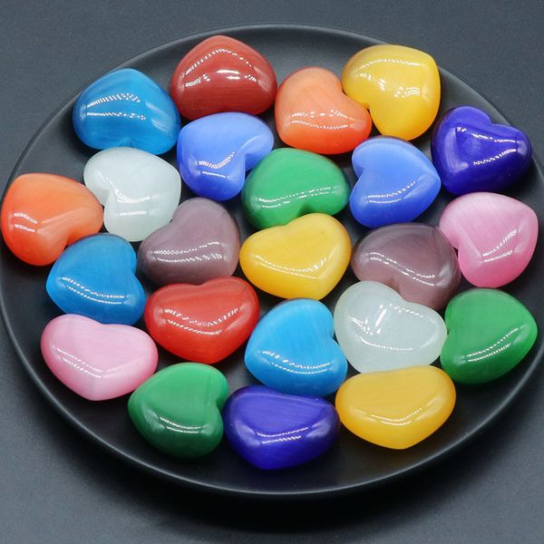 colorful 30mm cat's eye crystal stone love heart craft tumbled hand piece stones home decoration ornaments good gifts, Black
colorful 30mm cat's eye crystal stone love heart craft tumbled hand piece stones home decoration ornaments good gifts, Black
