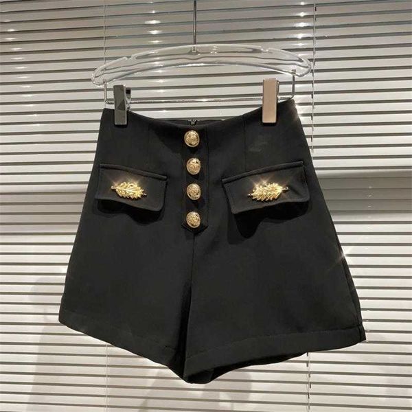 deat women british style wide leg suit shorts high waist golden leaf decoration fashion spring summer 11b640 210709, White;black
deat women british style wide leg suit shorts high waist golden leaf decoration fashion spring summer 11b640 210709, White;black