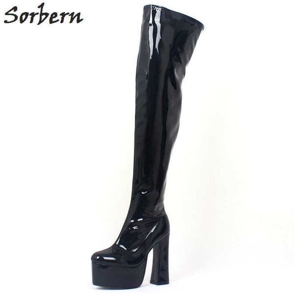 sorbern mid thigh high fashion boots women shoes high heel over the knee boots black long block heeled platform shoes female
sorbern mid thigh high fashion boots women shoes high heel over the knee boots black long block heeled platform shoes female